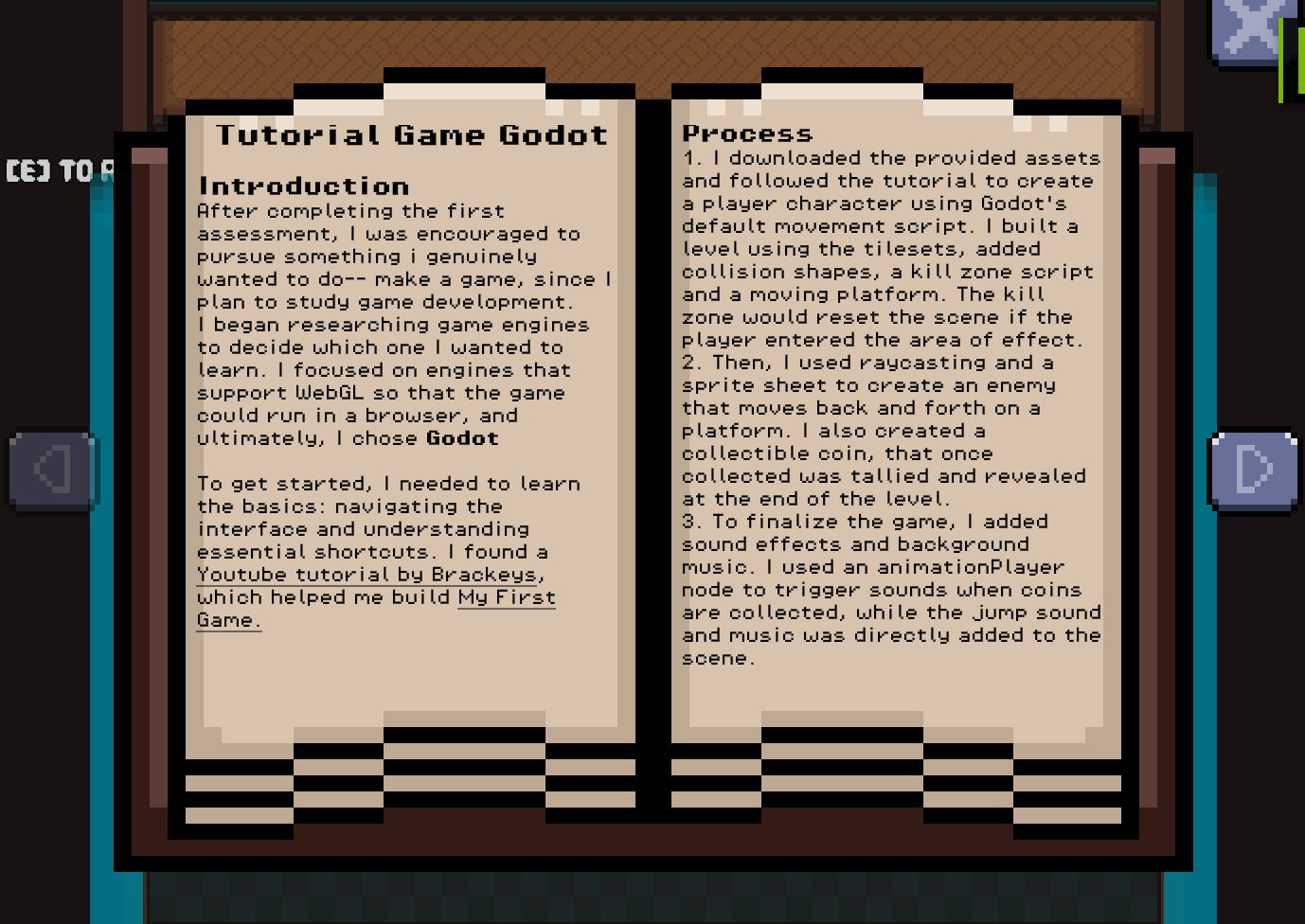 The Book UI for game